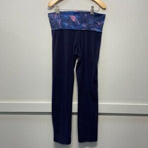 Lululemon Dark Purple Leggings W/ Tie-Dye Look Upper Women's sz 6